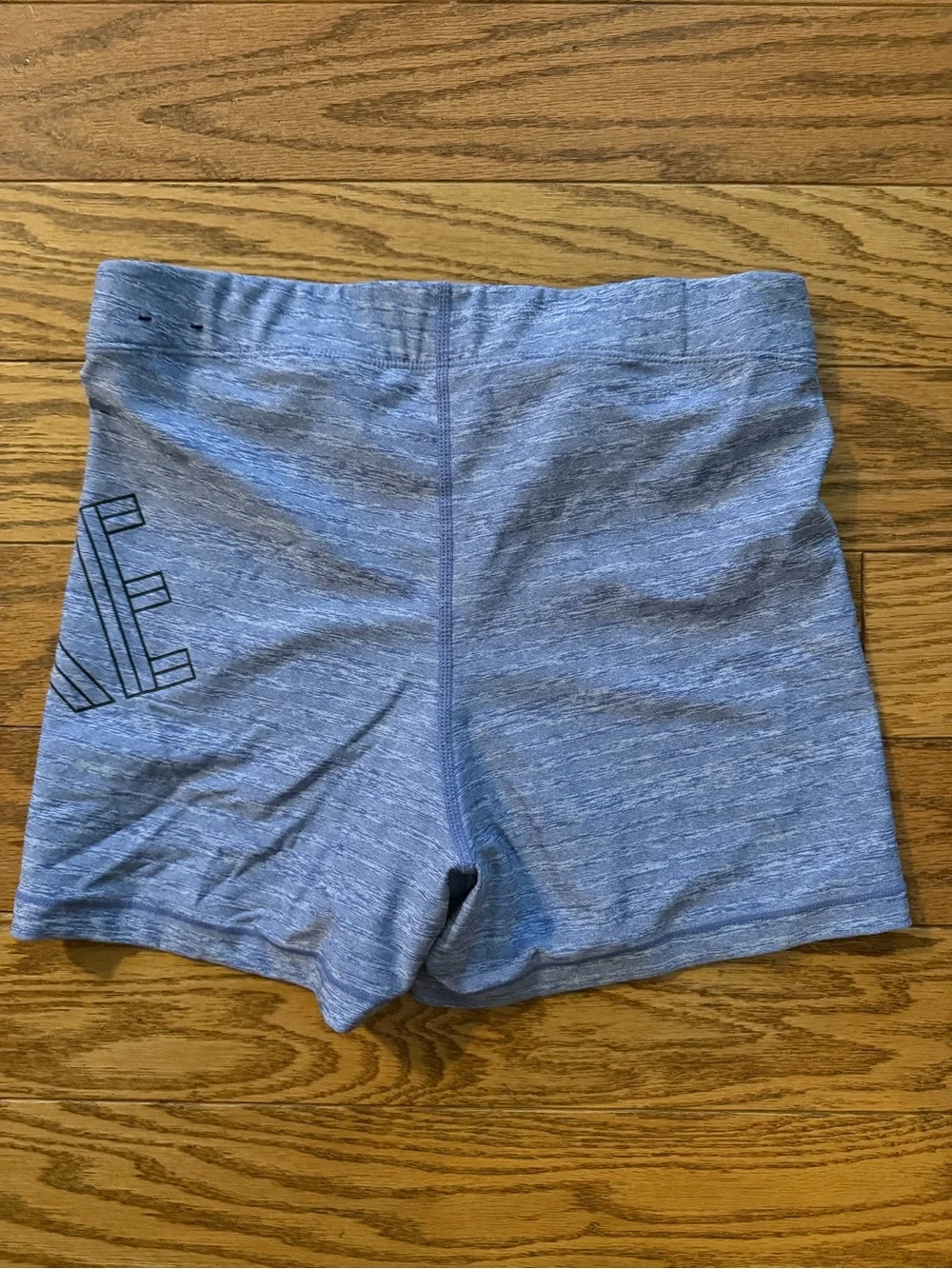 Nike Pro Heather Light Blue Bike Shorts